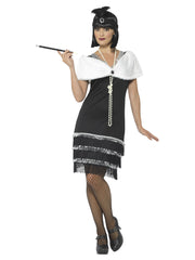 Flapper Costume, Black - 1