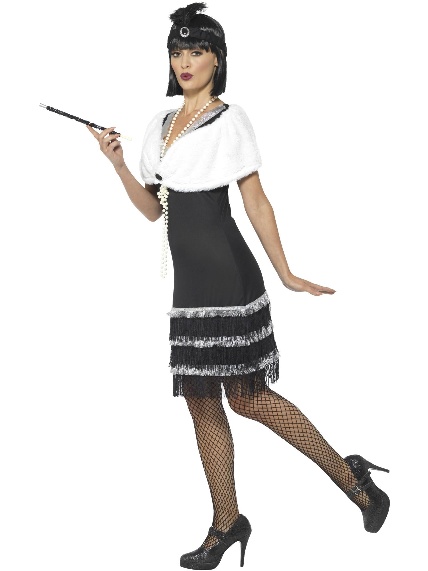 Flapper Costume, Black 3