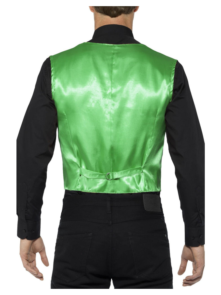 Sequin Waistcoat, Green - 3