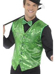 Sequin Waistcoat, Green 1