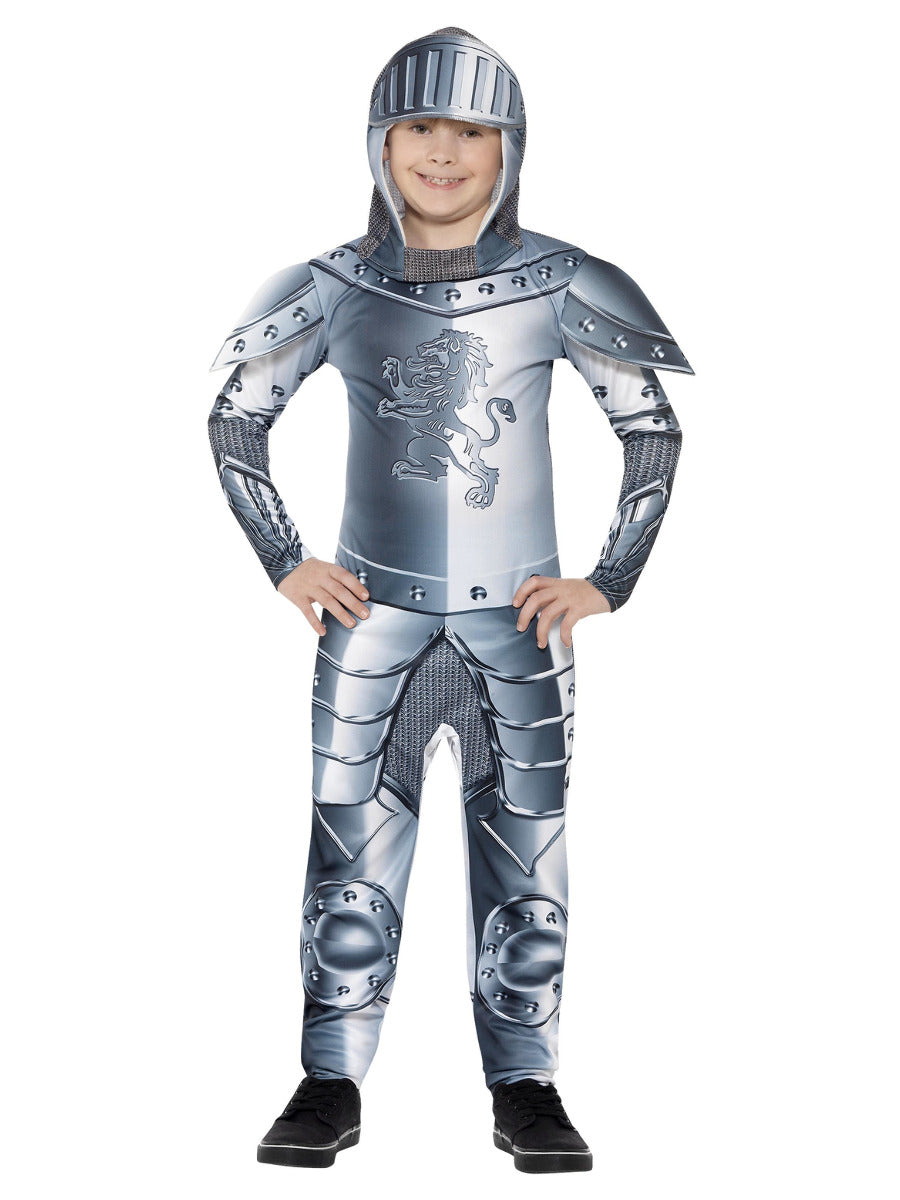 Deluxe Armoured Knight Costume, Grey - 5