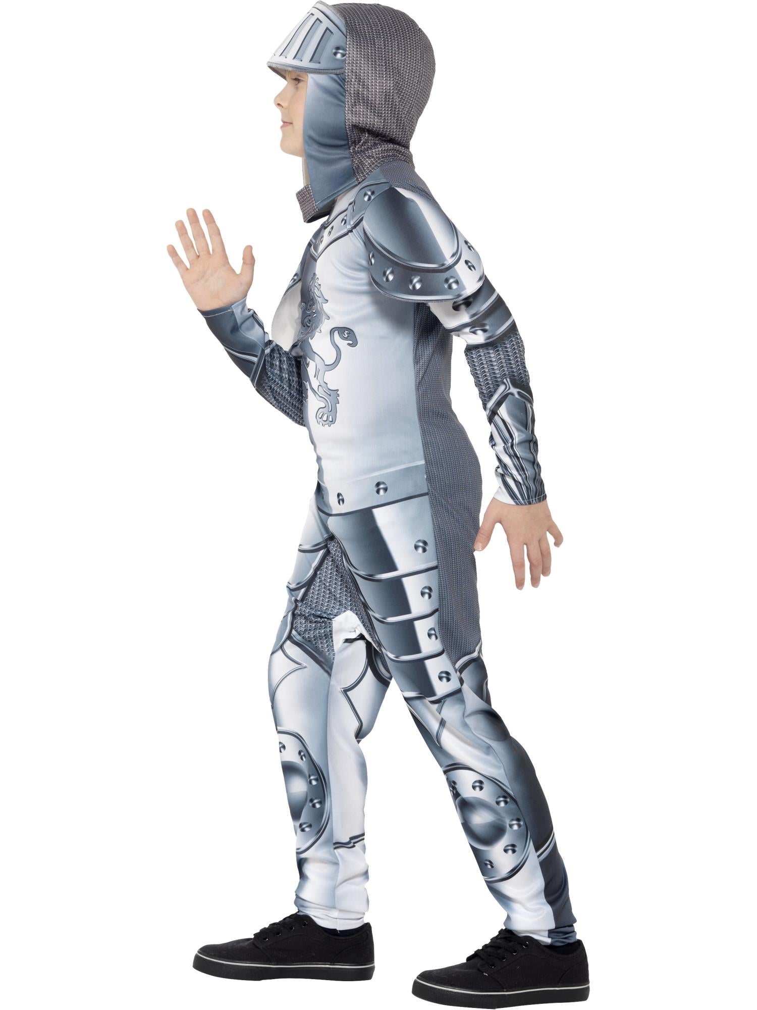 Deluxe Armoured Knight Costume, Grey 3