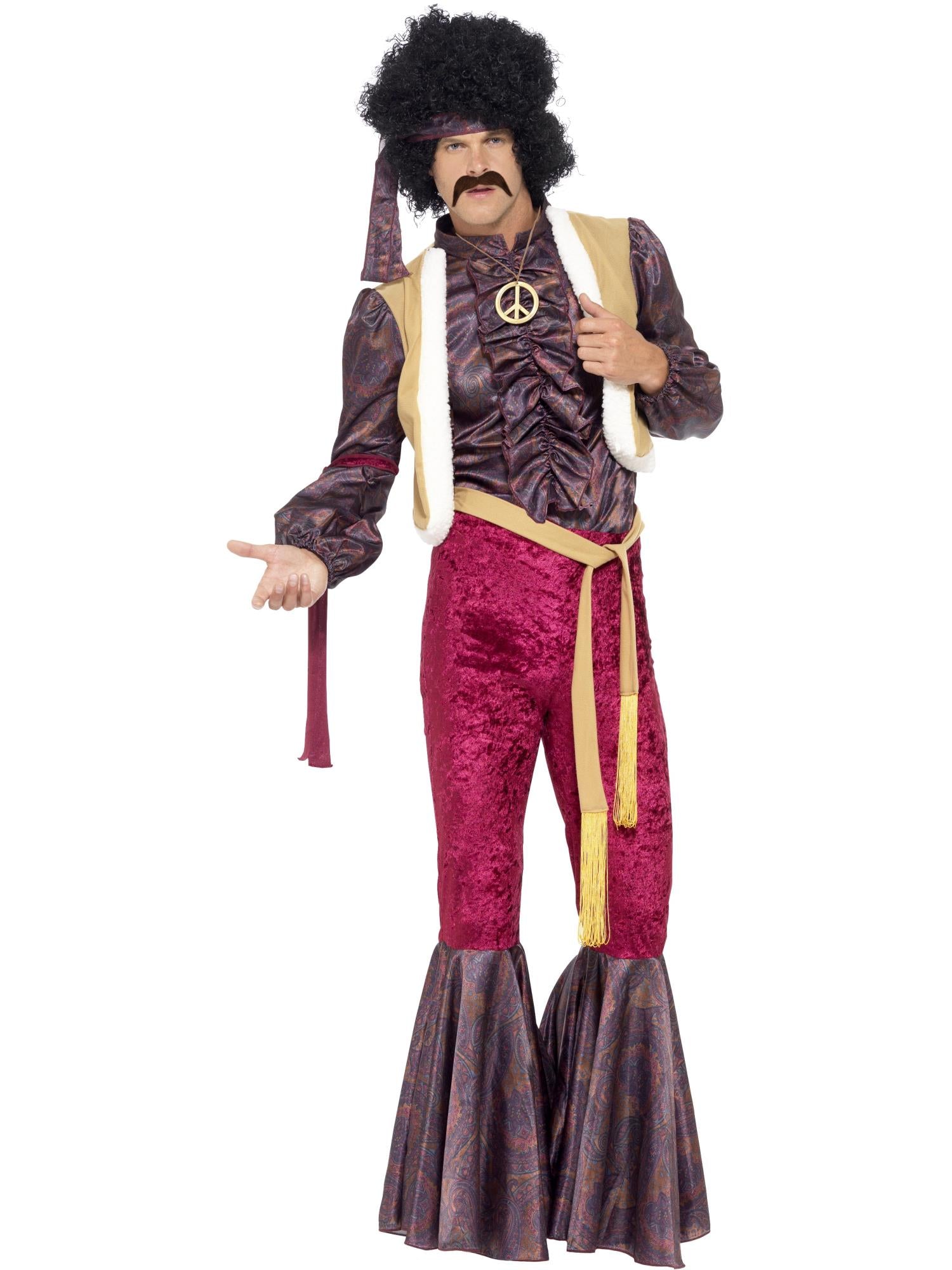 70s Psychedelic Rocker Costume, Purple 1