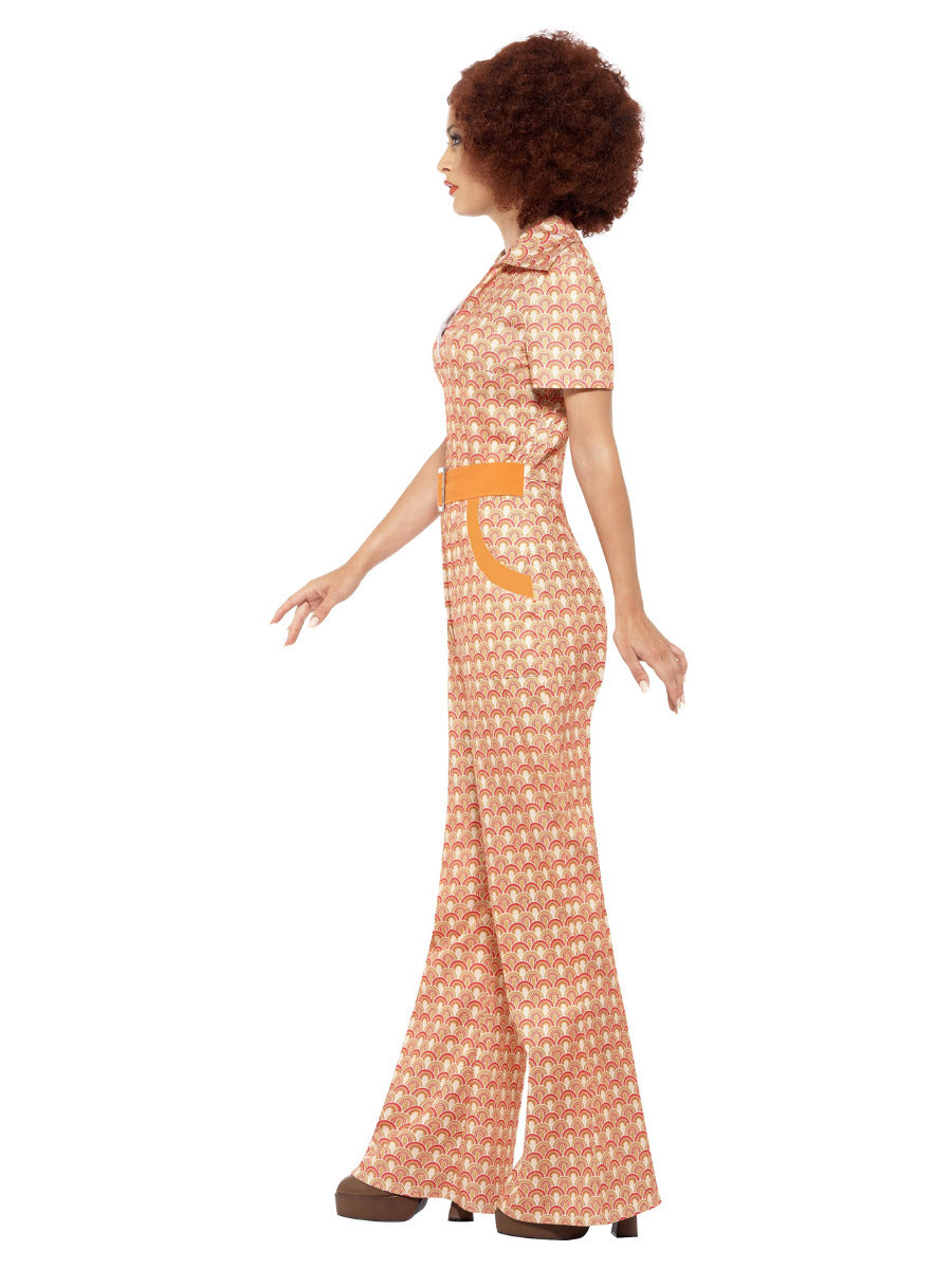 Authentic 70s Chic Costume, Orange - 4