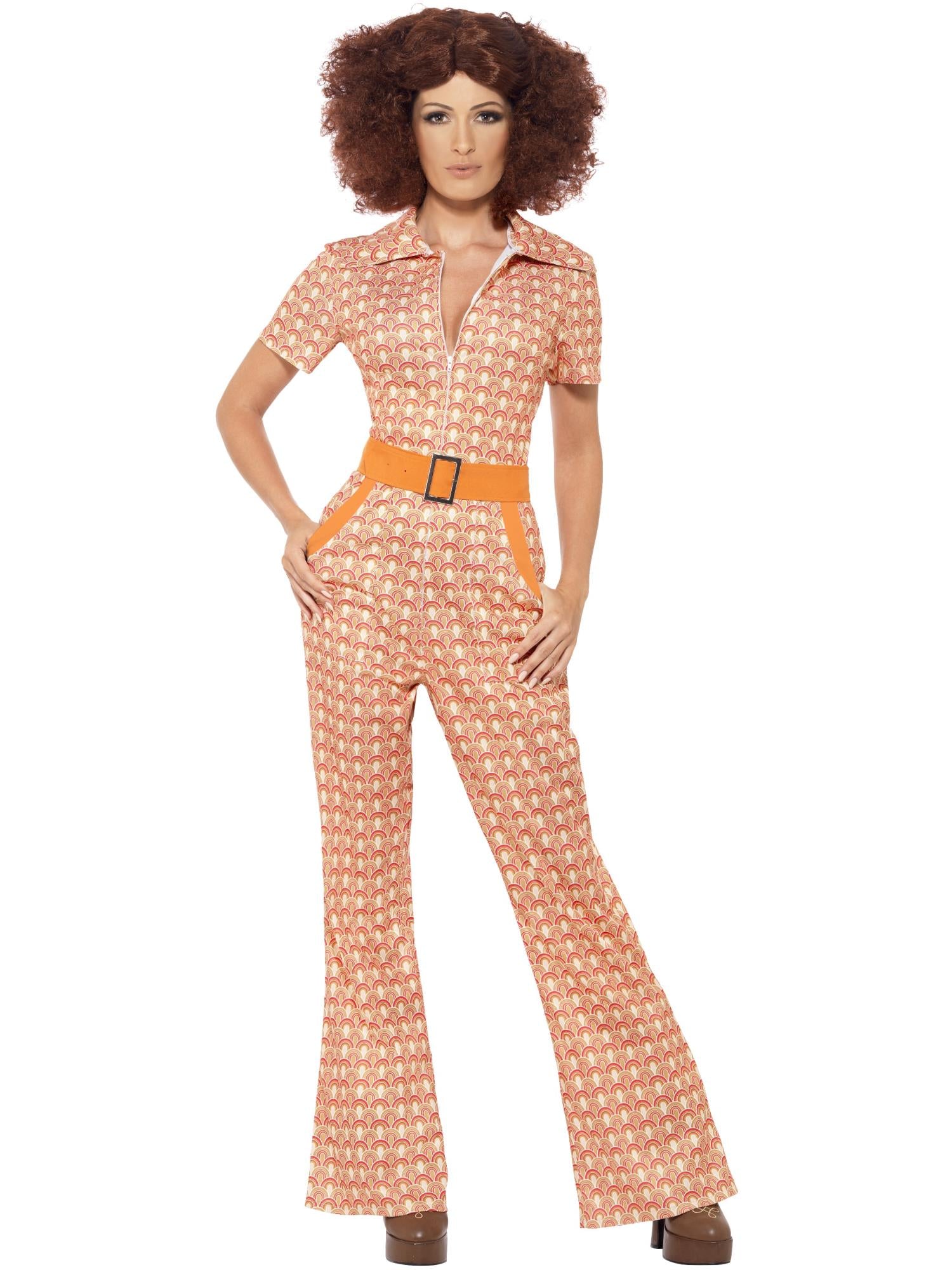 Authentic 70s Chic Costume, Orange 1