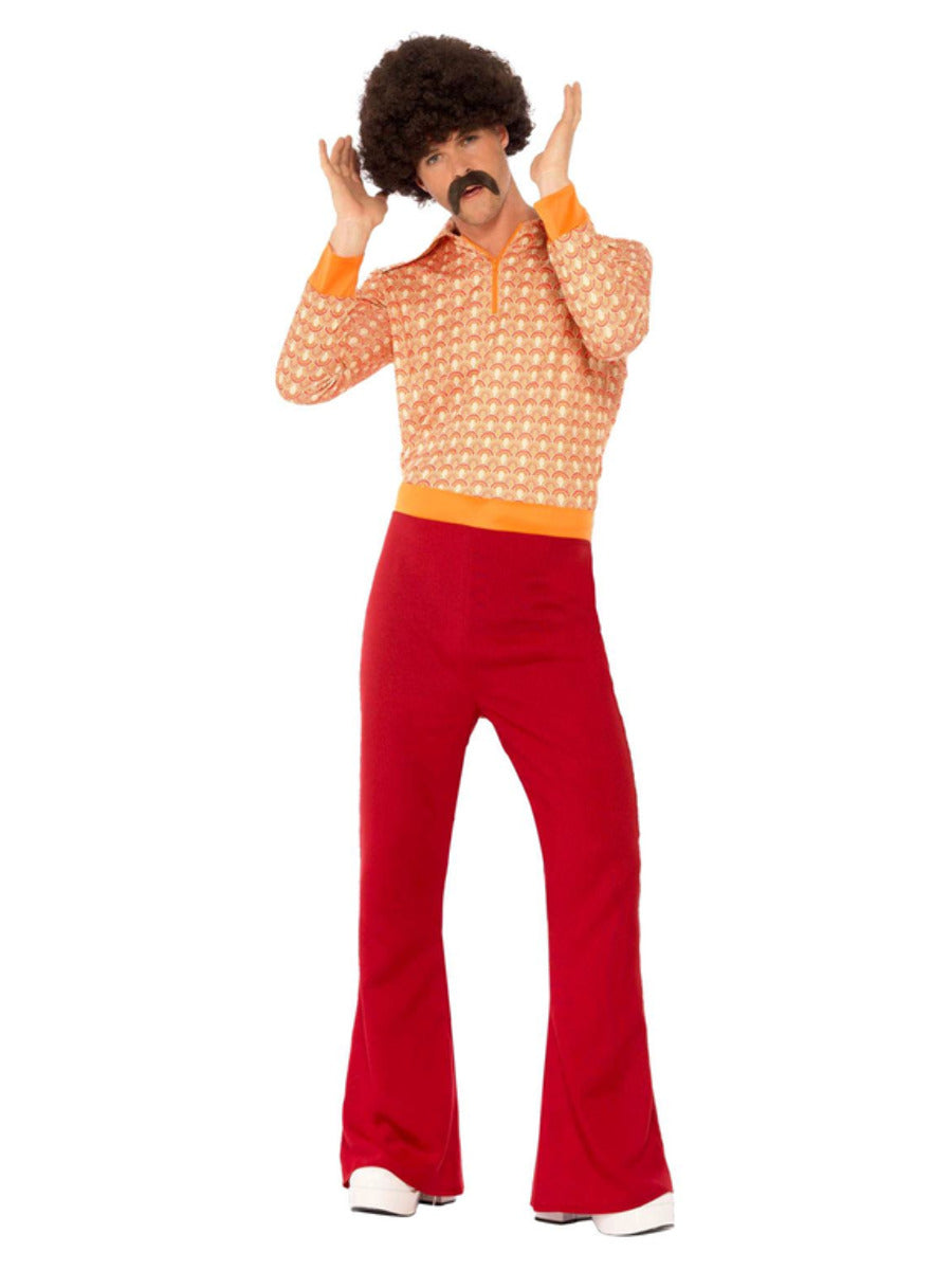 Authentic 70s Guy Costume, Red - 5