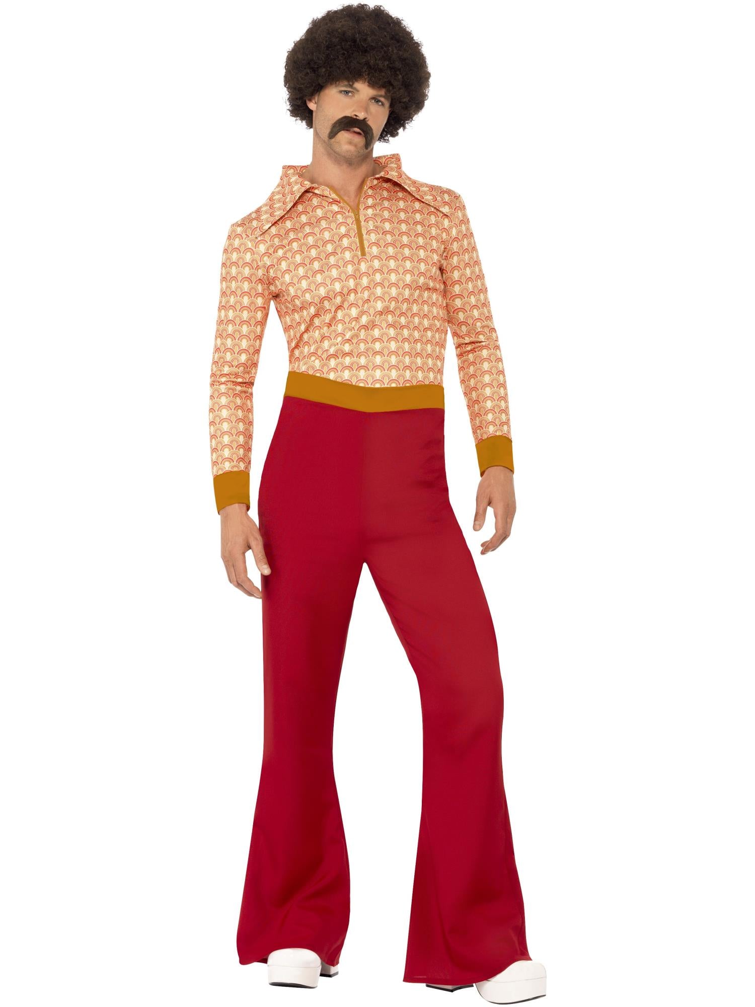 Authentic 70s Guy Costume, Red 1