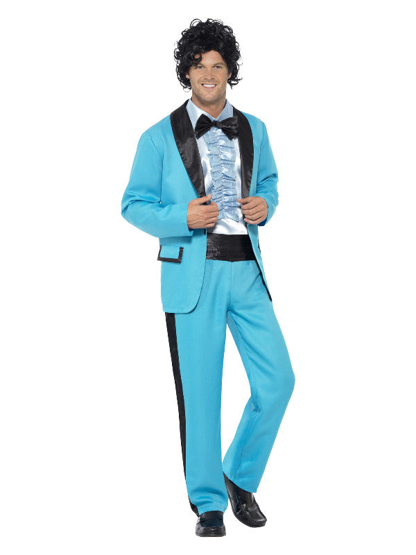80s Prom King Costume, Blue - 2