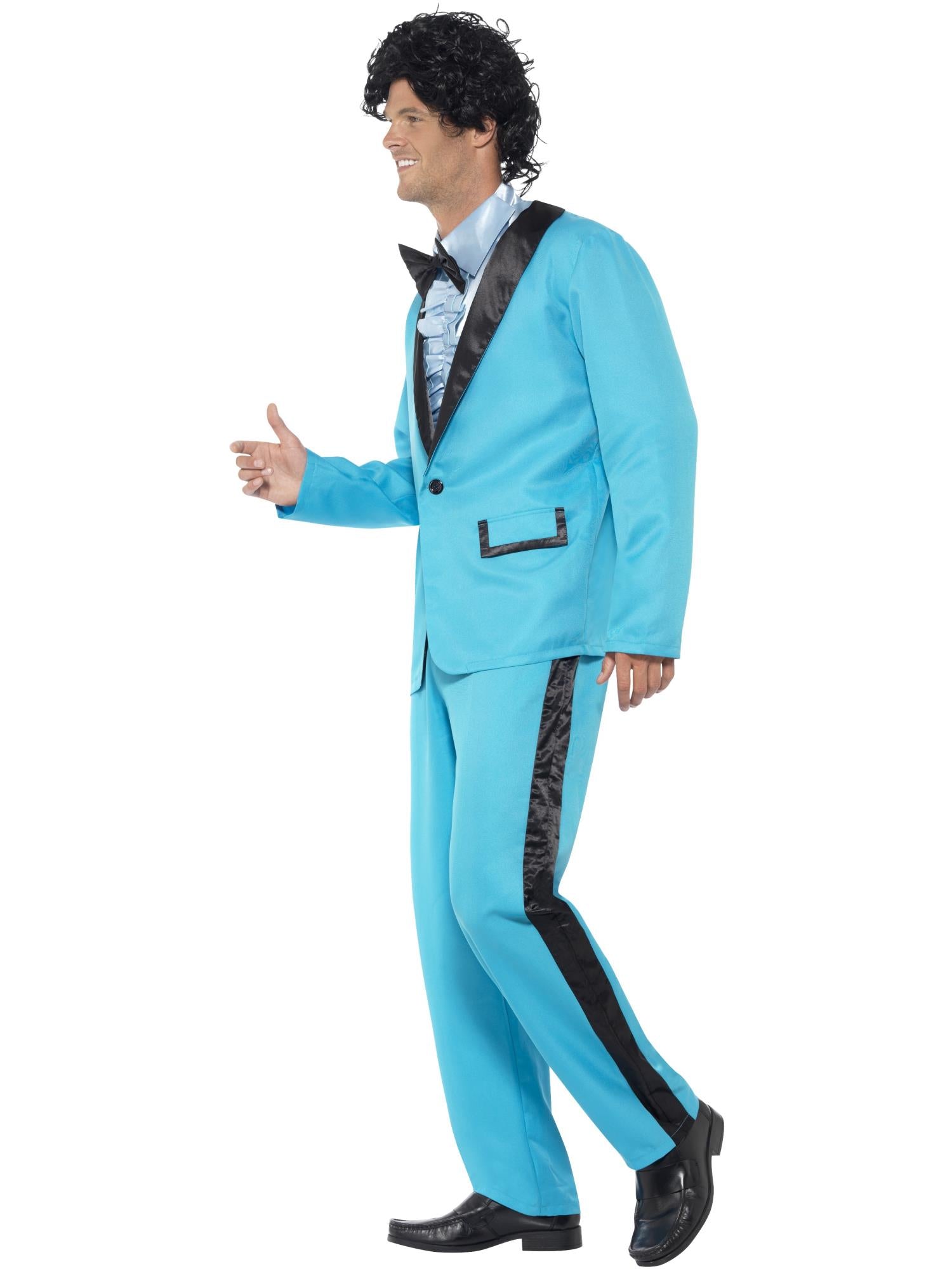 80s Prom King Costume, Blue 3