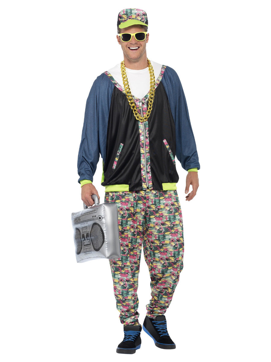 80s Hip Hop Costume, Patterned - 5