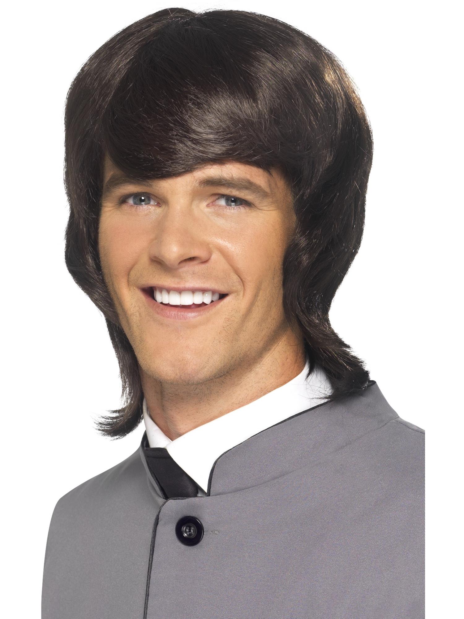 '60s Male Mod Wig, Brown 1