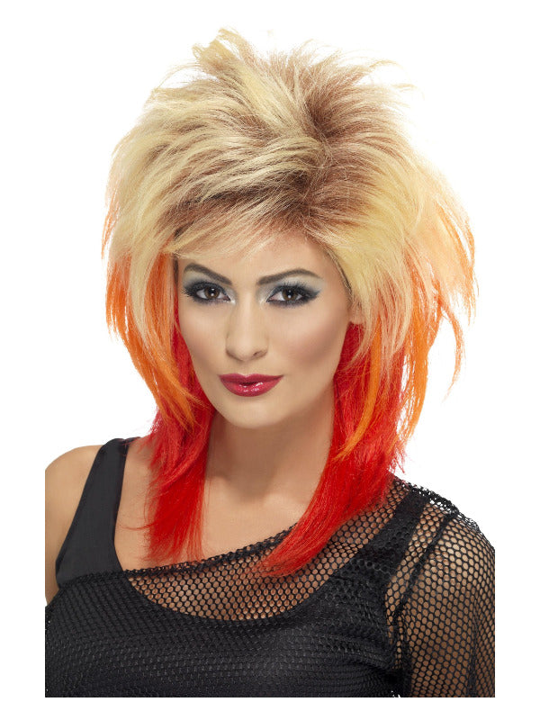 80s Mullet Wig, Blonde - 2