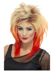 80s Mullet Wig, Blonde - 1