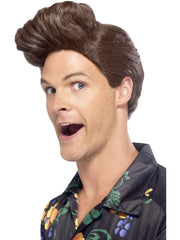 Nineties Detective Wig, Brown 1