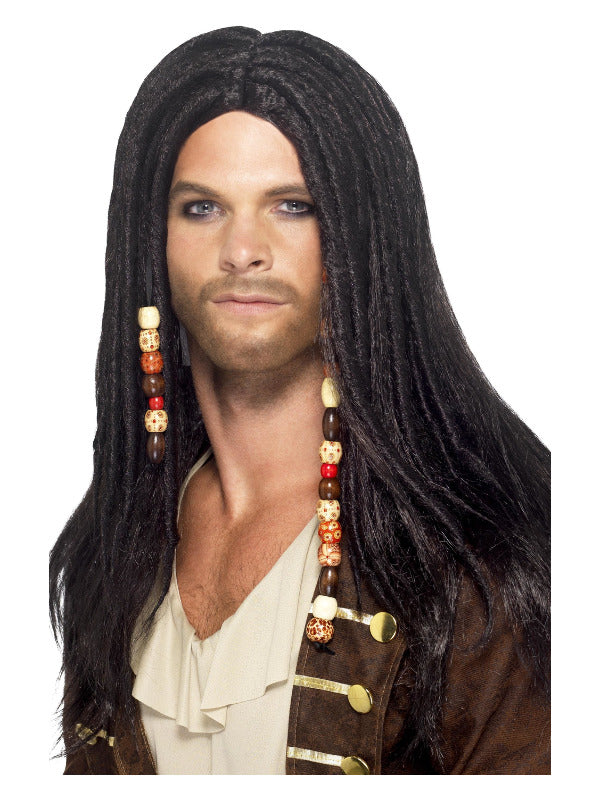 Pirate Wig, Black - 2