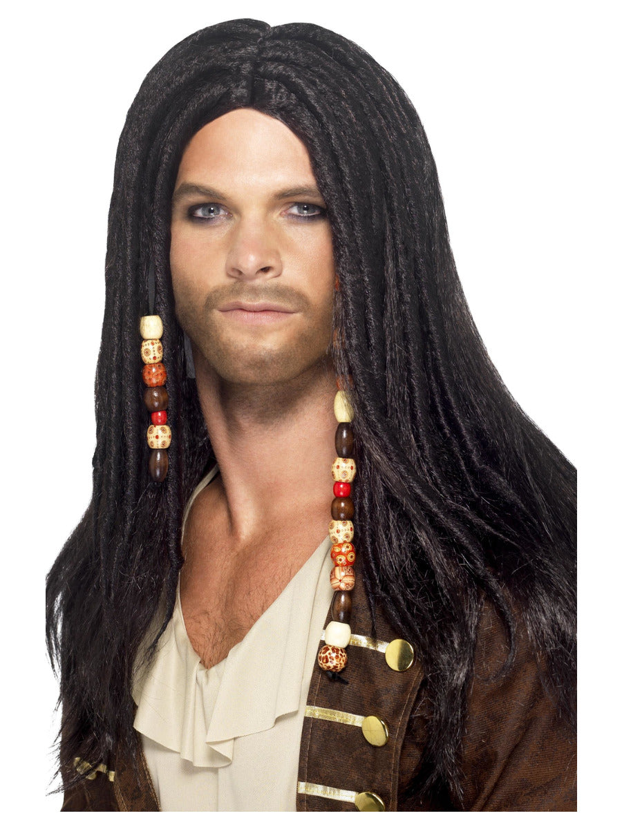 Pirate Wig, Black - 1