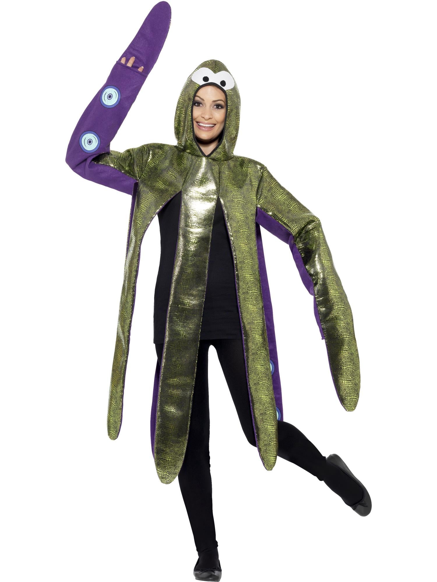 Octopus Costume, Foam Bonded, Purple 1