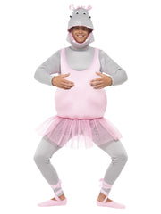 Ballerina Hippo Costume, Pink - 1