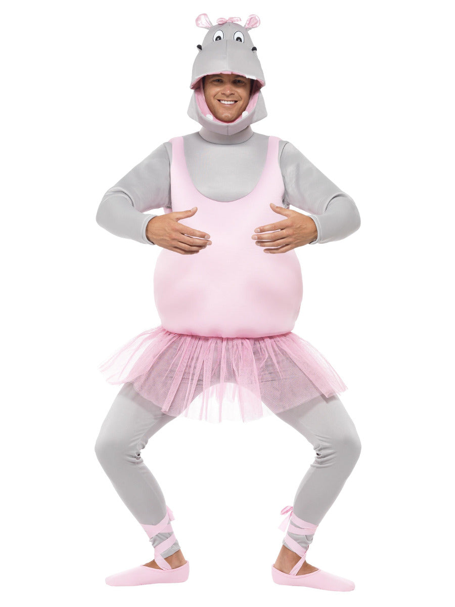 Ballerina Hippo Costume, Pink - 1