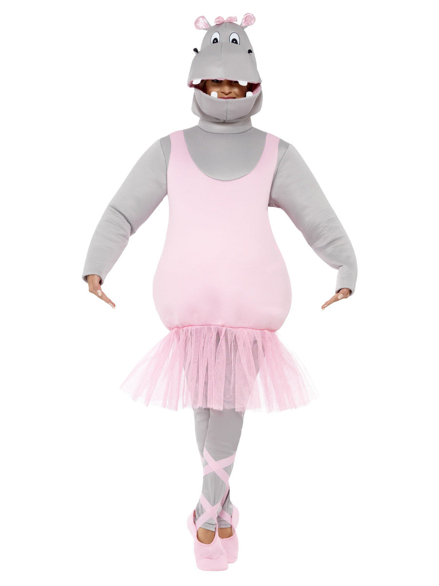 Ballerina Hippo Costume, Pink - 5