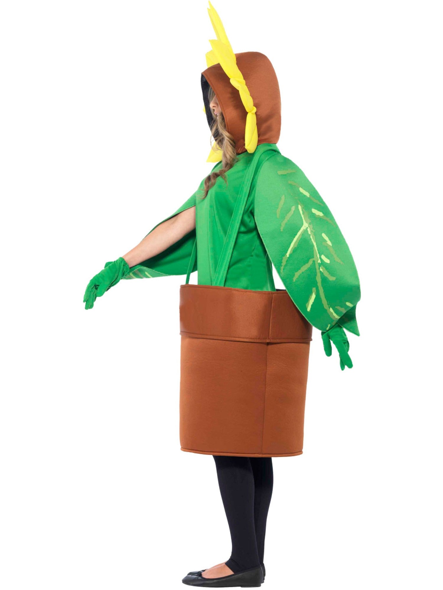 Sunflower Costume, with Top with Attached Hood 3
