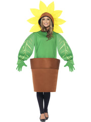 Sunflower Costume, with Top with Attached Hood 1