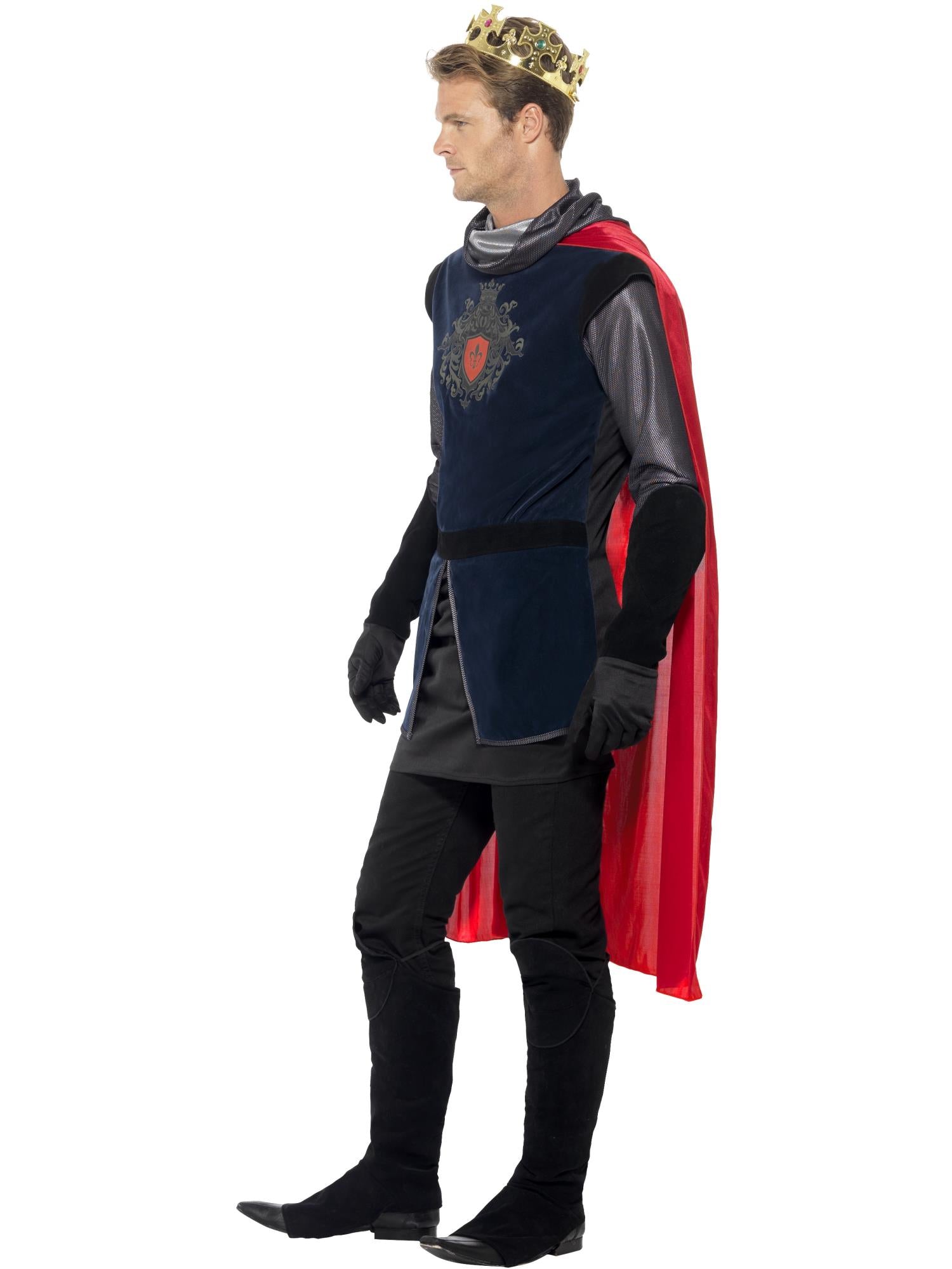 Deluxe King Arthur Costume, Black 3