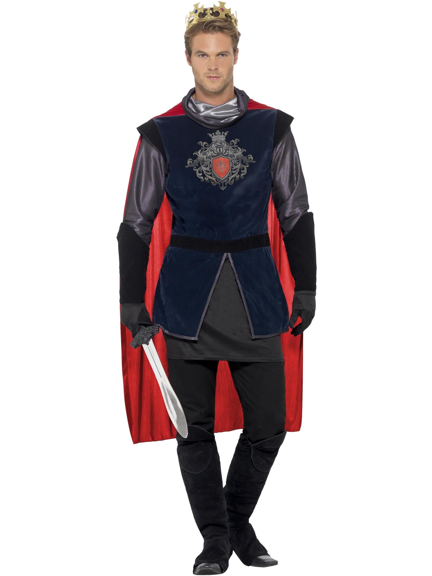 Deluxe King Arthur Costume, Black 1