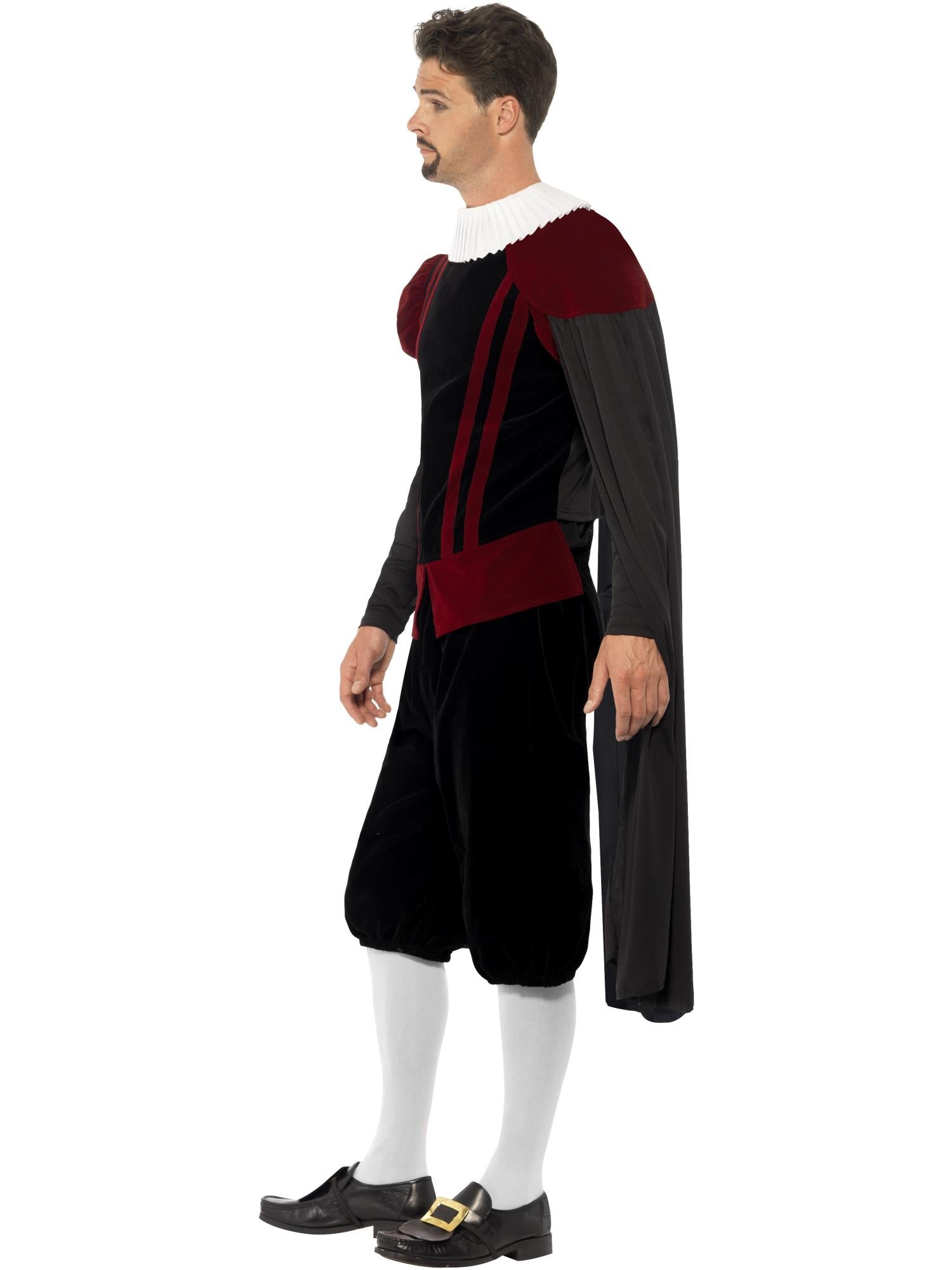 Deluxe Tudor Lord Costume, Black 3