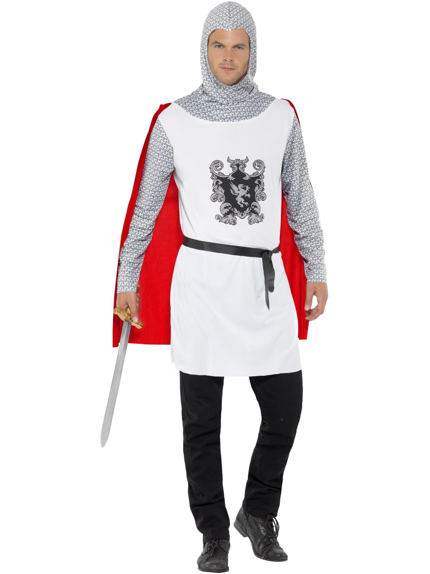 Knight Costume, Economy, White 1