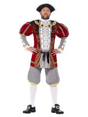 Deluxe Henry VIII Costume, Red - 1