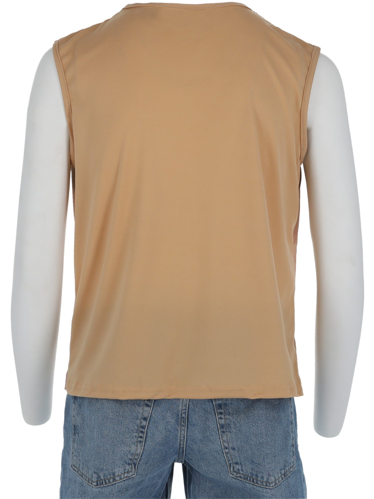 Realistic 70s Hairy Chest, Sleeveless Top, Nude 2