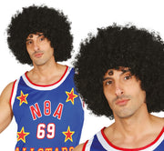 GIANT BLACK CURLY WIG