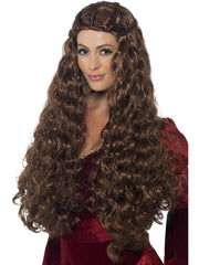 Medieval Princess Wig, Brown 1