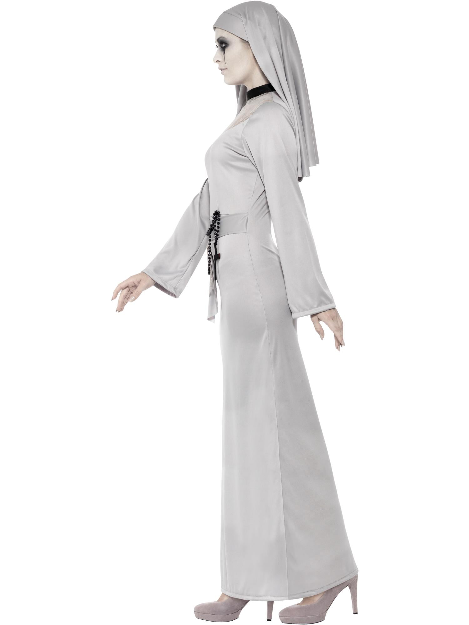Gothic Nun Costume, Grey 3