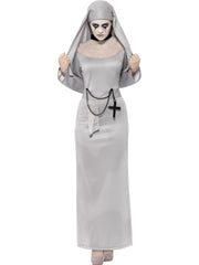 Gothic Nun Costume, Grey 1