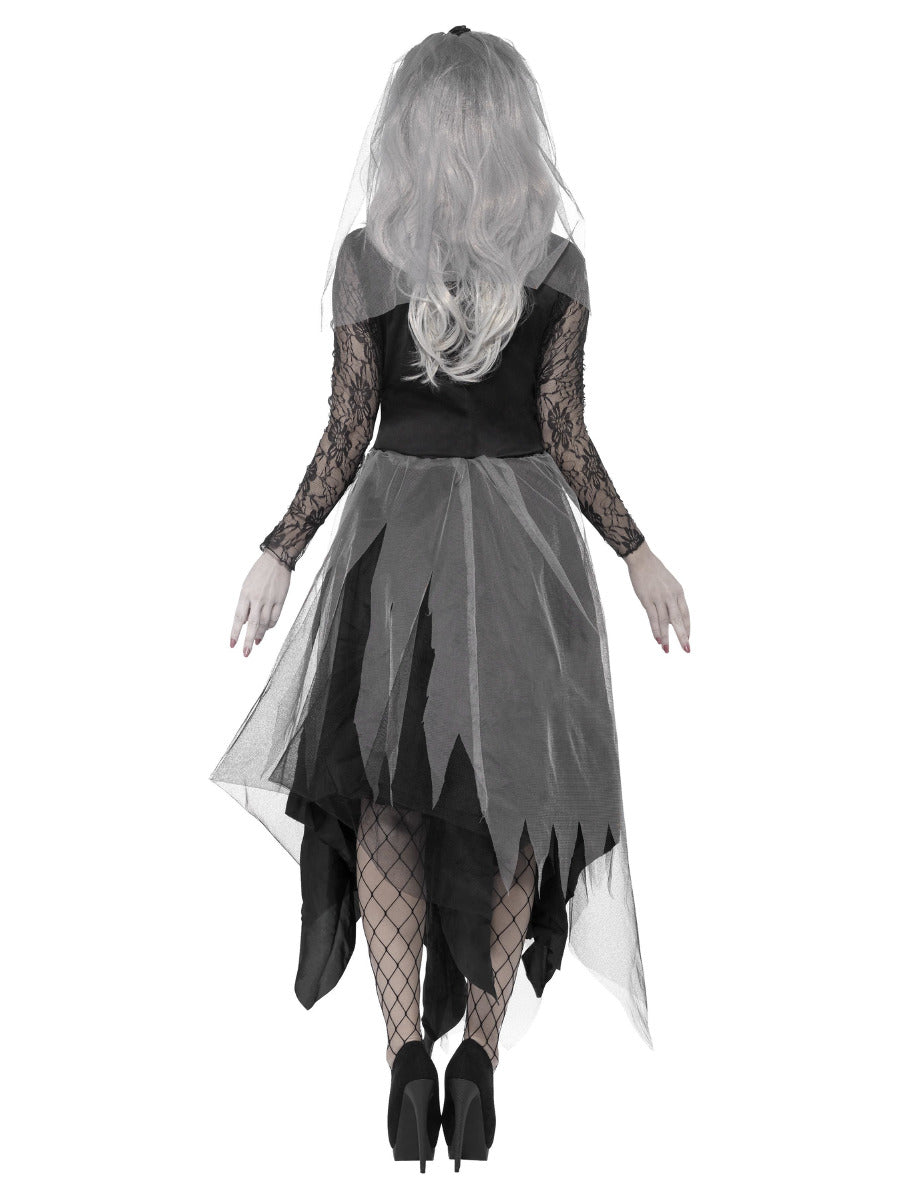 Graveyard Bride Costume, Black - 3