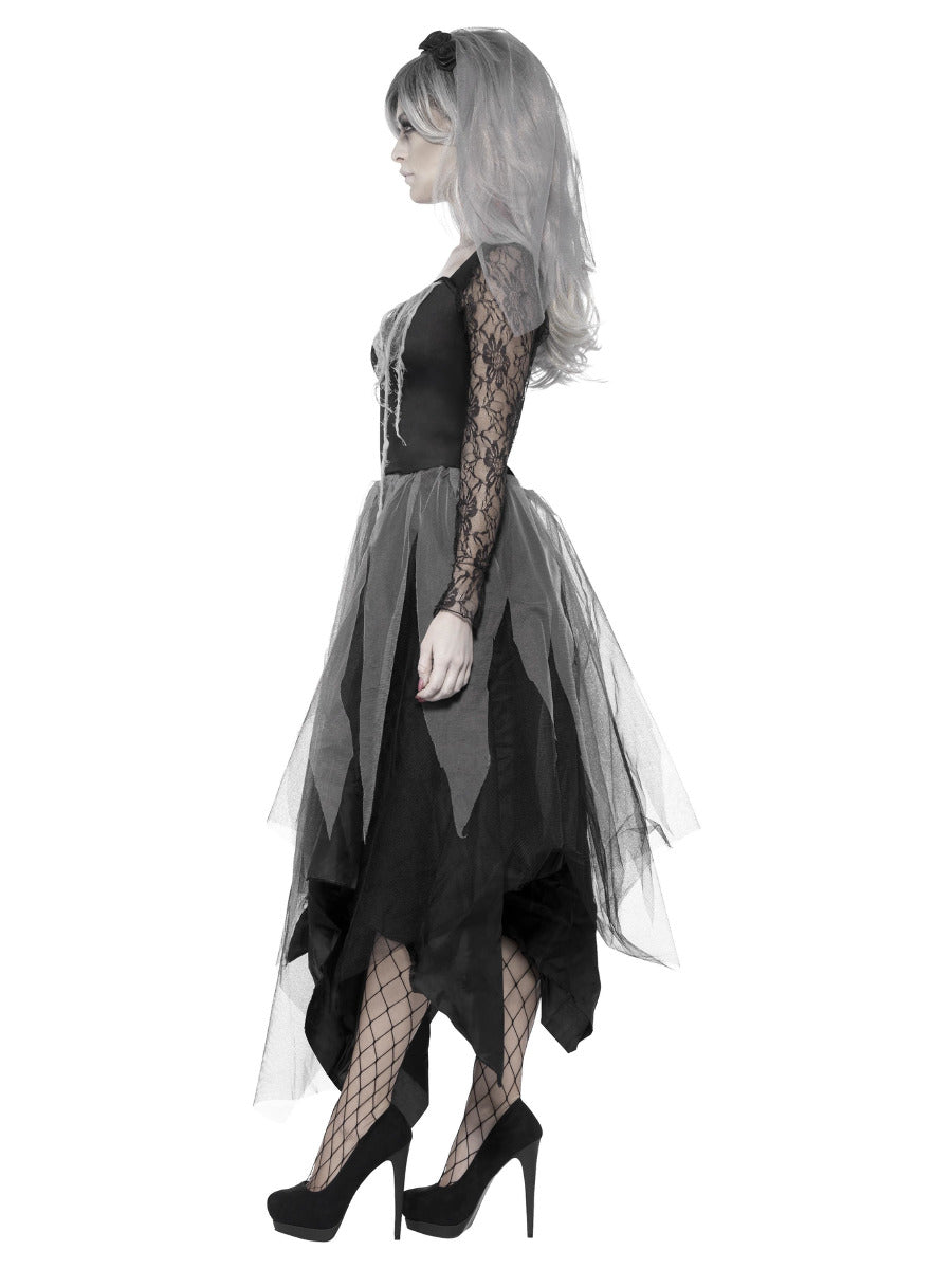 Graveyard Bride Costume, Black - 4
