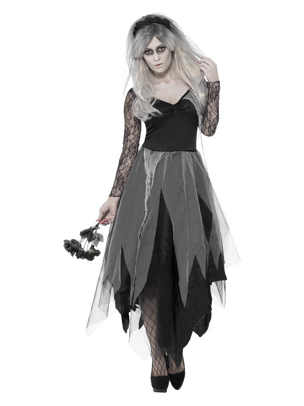 Graveyard Bride Costume, Black - 2