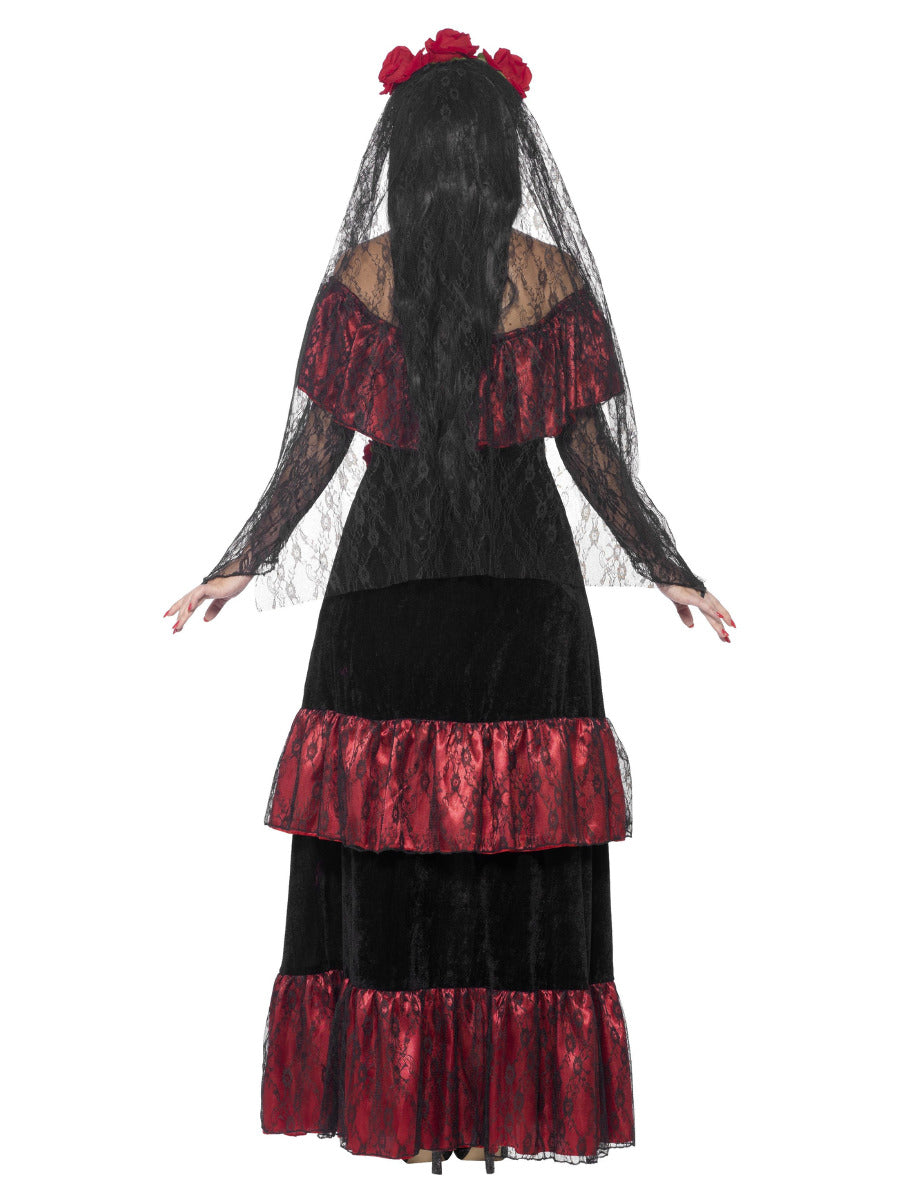 Deluxe Day of the Dead Bride Costume, Black - 3