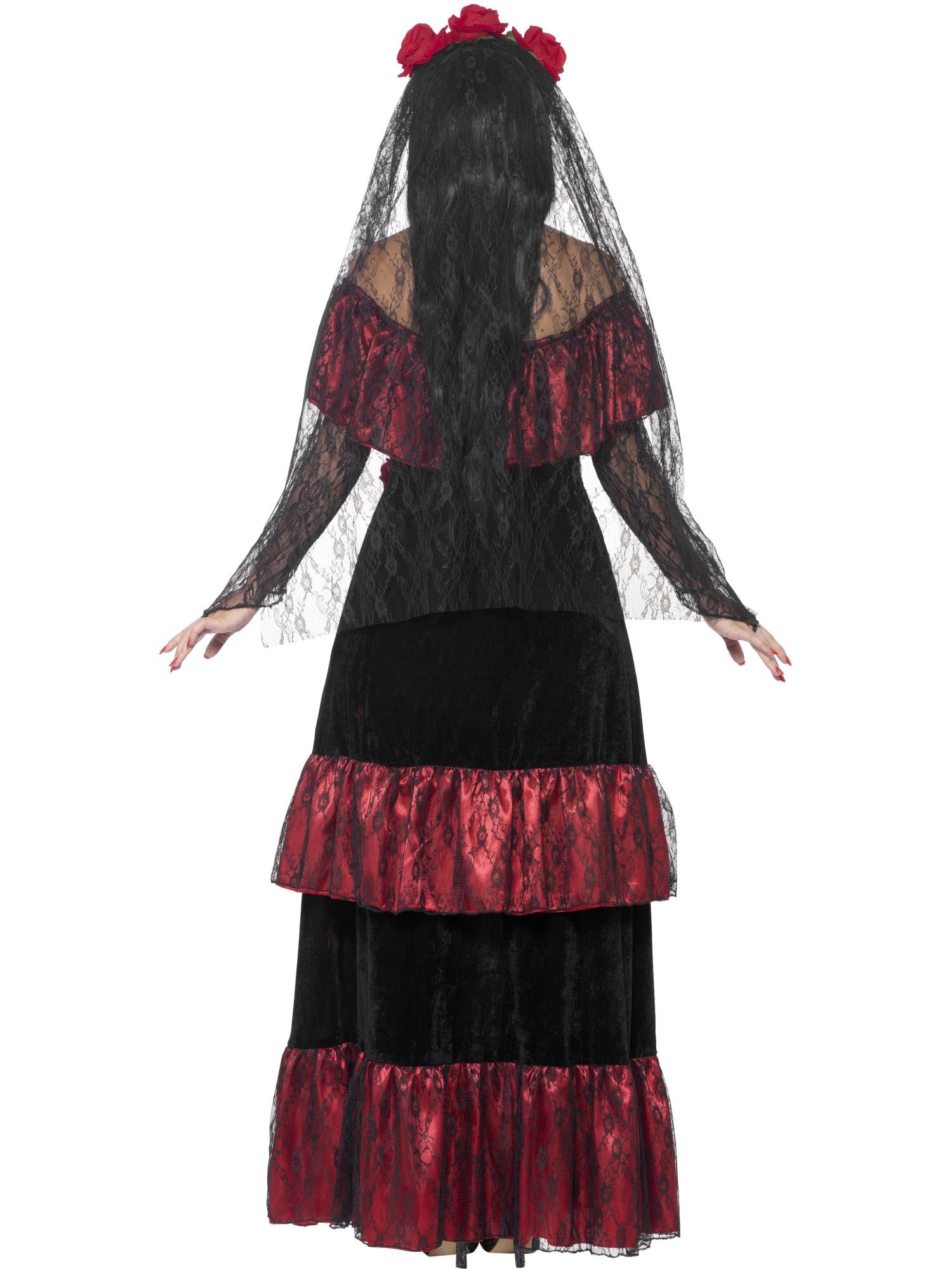 Deluxe Day of the Dead Bride Costume, Black 2
