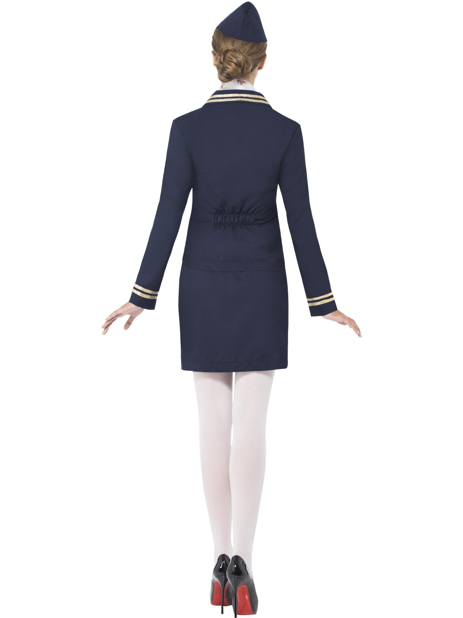 Airways Attendant Costume, Blue 2