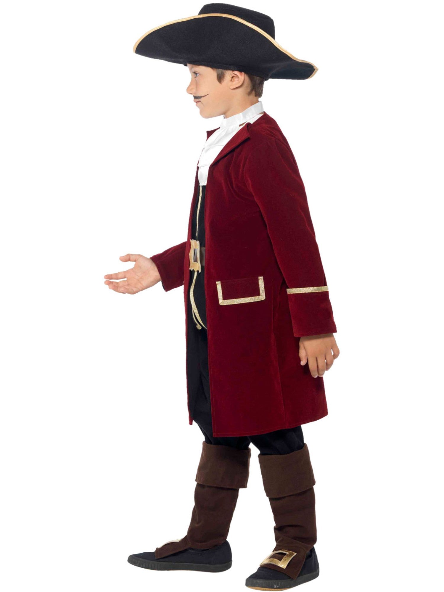 Deluxe Pirate Captain Costume, Black 3