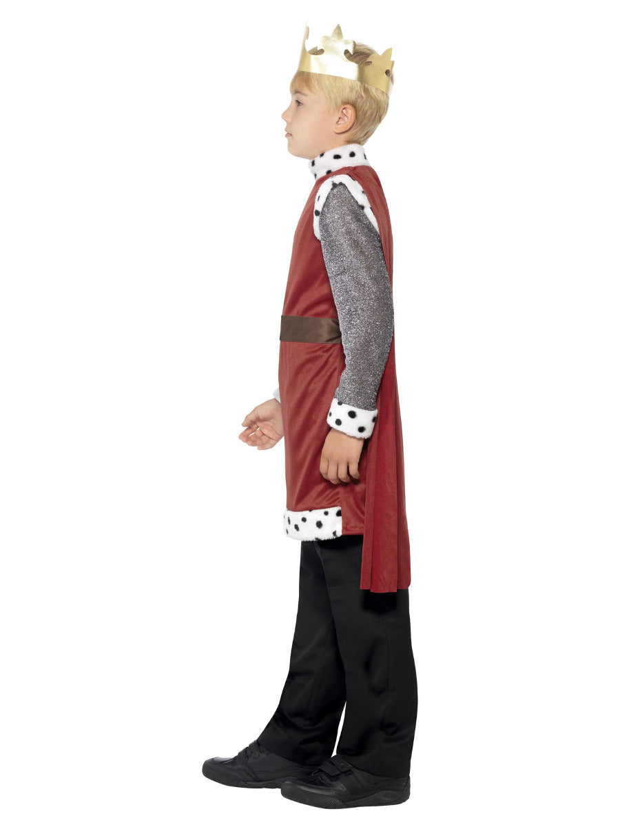 King Arthur Medieval Costume, Red - 4