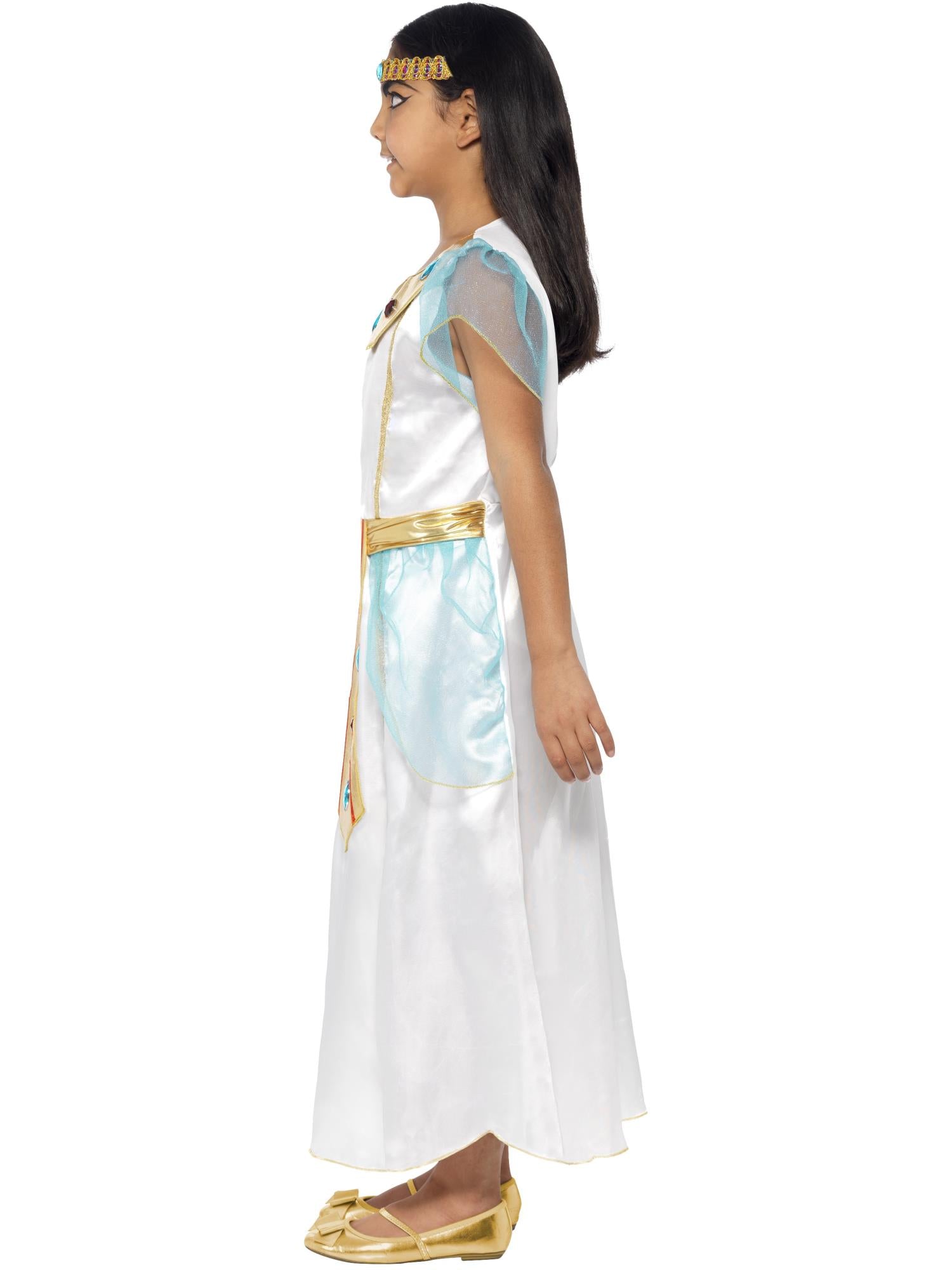 Deluxe Cleopatra Girl Costume, White 3
