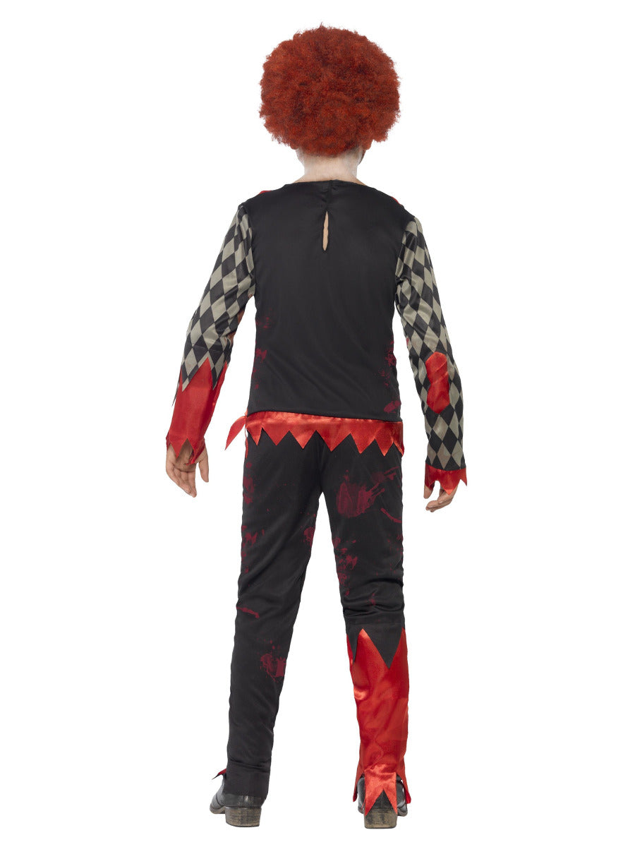 Deluxe Zombie Clown Costume, Red & Green - 3