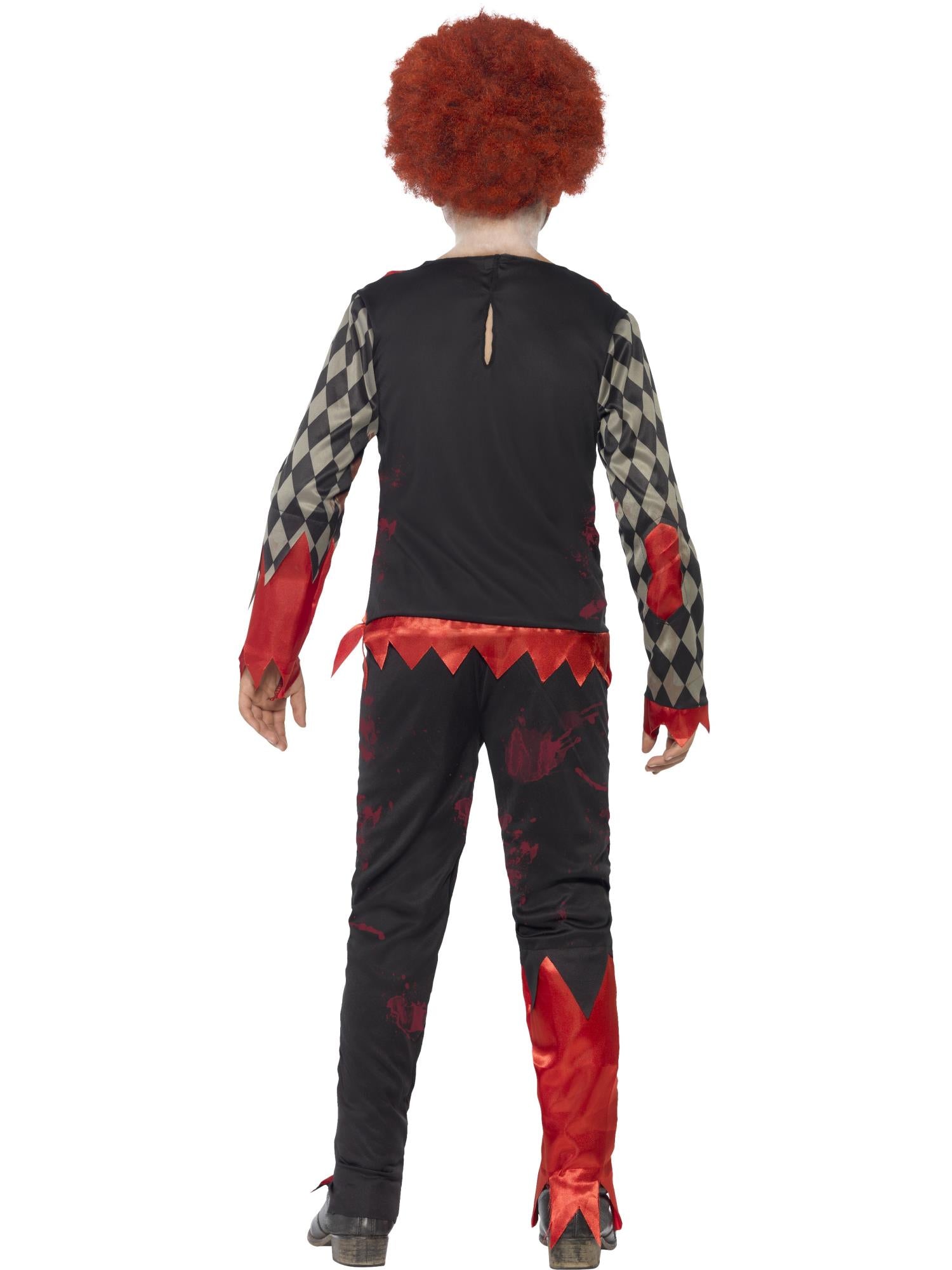 Deluxe Zombie Clown Costume, Red & Green 2