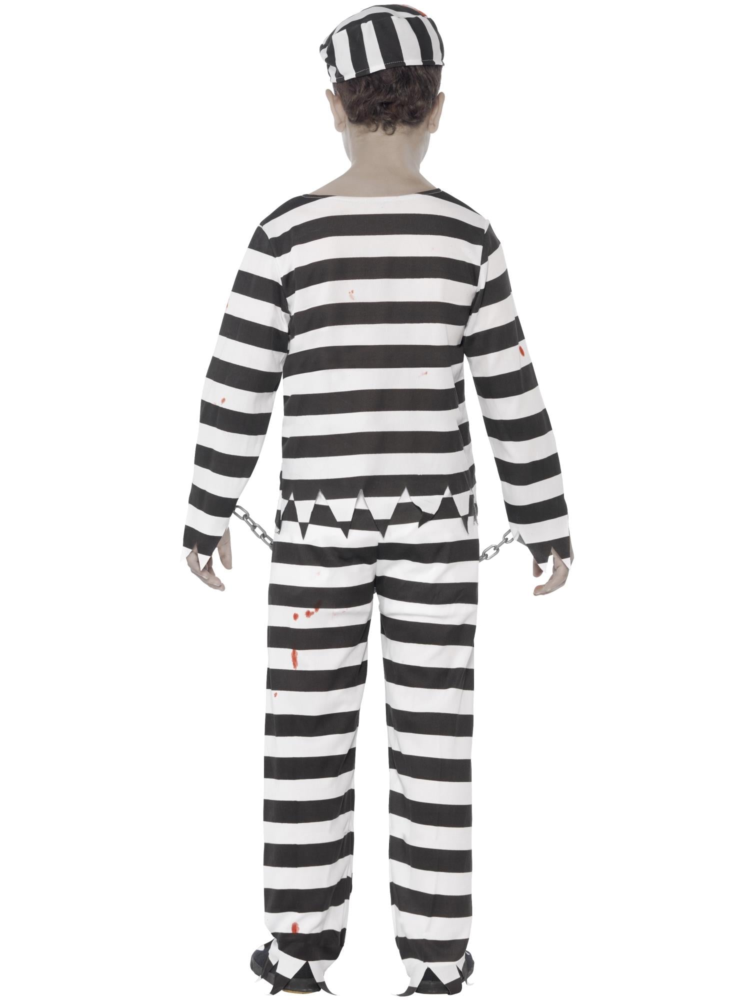 Zombie Convict Costume, Black & White 2