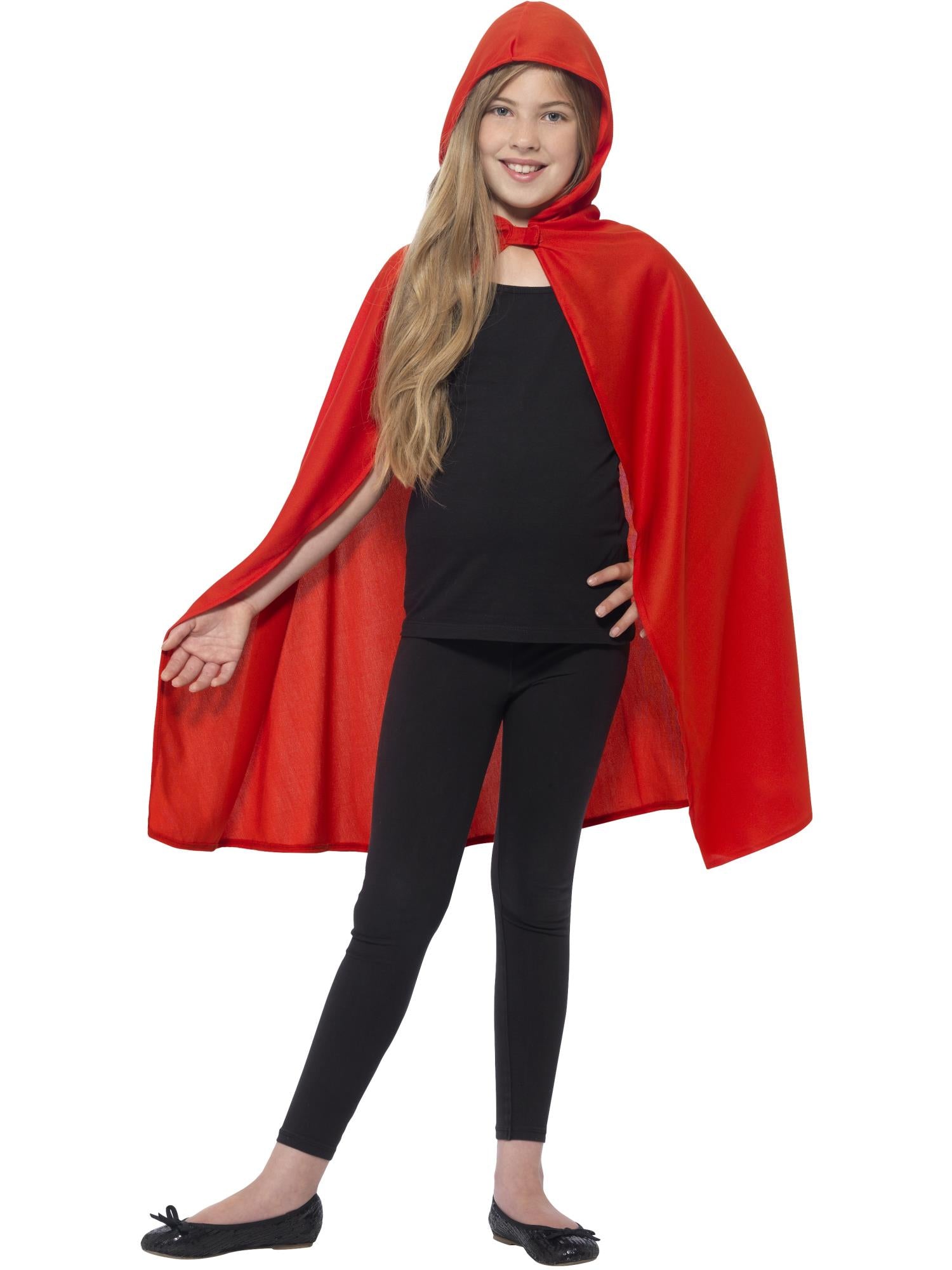 Hooded Cape, Red 1