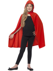 Hooded Cape, Red 1